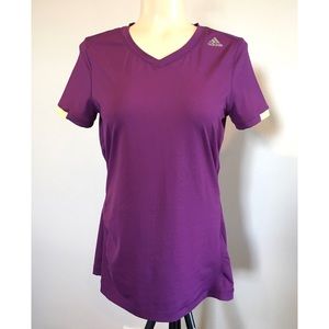 Adidas Purple Techfit Athletic Shirt
